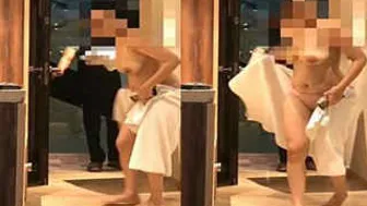 Married Desi Wife Drops Towel Teasing Hotel Room Service Guy