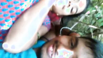 Outdoor Romance With My Lover Getting Frisky In Hidden Location