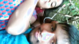 Outdoor Romance With My Lover Getting Frisky In Hidden Location