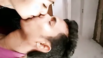 Indian Lovers Making Out Passionately Behind Closed Doors