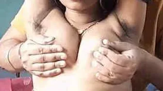 Indian Housewife Getting Her Boobs Pressed And Squeezed Hard