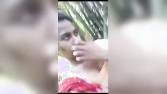 Young Babe Recording Herself Teasing With Her Boobs Out For Him
