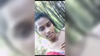 Young Babe Recording Herself Teasing With Her Boobs Out For Him