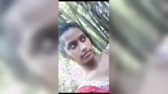 Young Babe Recording Herself Teasing With Her Boobs Out For Him