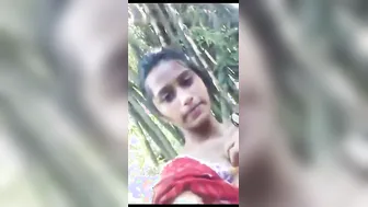 Young Babe Recording Herself Teasing With Her Boobs Out For Him