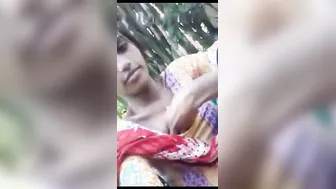 Young Babe Recording Herself Teasing With Her Boobs Out For Him