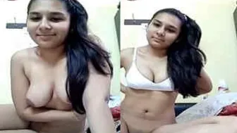 Desi GF Stripping On Video Call Showing Everything