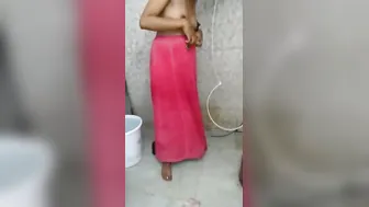 Pregnant Desi Wife Peeing While Husband Records Everything