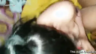 Husband Tit Fucking His Wife And Cumming All Over Her Boobs