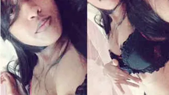 Shy Village Girl Nervously Revealing Her Soft Boobs To Boyfriend