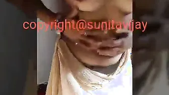 Young Indian Babe Recording Herself Stripping Naked In Bedroom