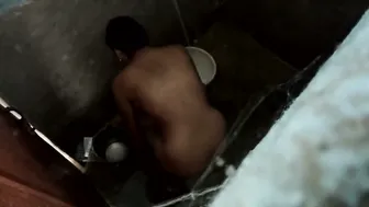Indian Wife Getting Dressed After Her Hot Shower Captured