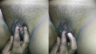 My GF Getting Her Tight Pussy Fingered By Me Hard