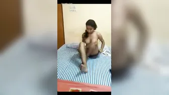 Married Woman Stripping Naked After Coming Home From Work