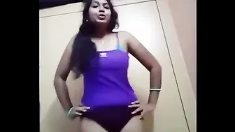 GF Making Hot Stripping Video Sending To Her Boyfriend