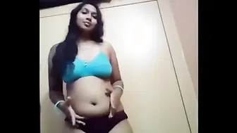 GF Making Hot Stripping Video Sending To Her Boyfriend