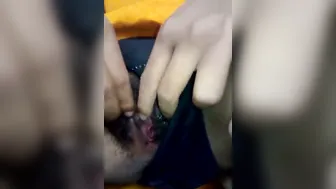 Sexy Babe Spreading Wide Fingering Her Pussy Moaning So Loud