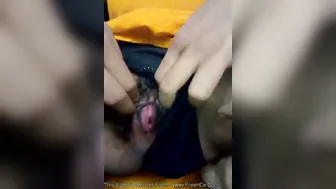 Sexy Babe Spreading Wide Fingering Her Pussy Moaning So Loud