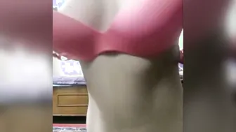 Young Indian Girl Stripping Topless On Hidden Cam For Me