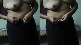 Indian Aunty Slowly Dressing Up After Hot Session At My Place