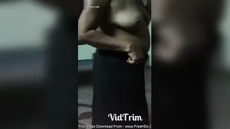 Indian Aunty Slowly Dressing Up After Hot Session At My Place