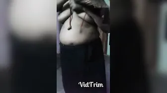 Indian Aunty Slowly Dressing Up After Hot Session At My Place