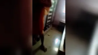 Desi Wife Caught Bathing In Her Village Bathroom Secretly