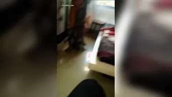Desi Wife Caught Bathing In Her Village Bathroom Secretly