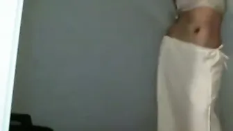 Desi Babe Stripping Naked Teasing On Her Bedroom Webcam For Me