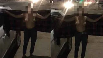 Delhi Wife Flashing Tits Topless In Car During Rush Hour Dare