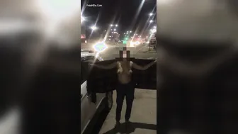 Delhi Wife Flashing Tits Topless In Car During Rush Hour Dare