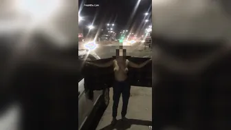 Delhi Wife Flashing Tits Topless In Car During Rush Hour Dare