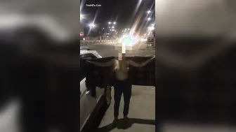 Delhi Wife Flashing Tits Topless In Car During Rush Hour Dare