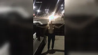 Delhi Wife Flashing Tits Topless In Car During Rush Hour Dare