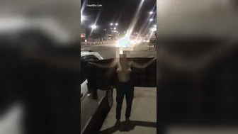 Delhi Wife Flashing Tits Topless In Car During Rush Hour Dare