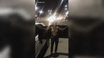 Delhi Wife Flashing Tits Topless In Car During Rush Hour Dare