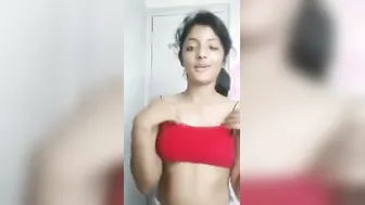 Indian Teen Girl Secretly Filming Herself Naked In Her Bedroom