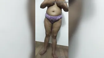 Horny Wife Removing Clothes Exposing Her Tits And Pussy For Me