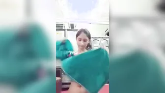 Cute Desi Girl Getting Completely Naked On Bed For Boyfriend