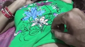 Hubby Fingering His Wife's Wet Pussy And Squeezing Her Tits