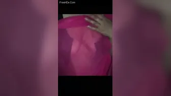 Married Bhabhi In Pink Saree Pressing Her Own Tits Moaning Now