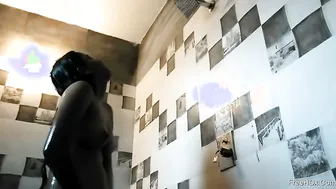 Desi Girl Bathing Fully Nude Soaping Her Body And Rubbing It