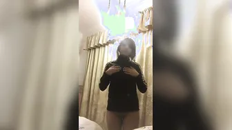 Desi Babe Stripping Out Of Gym Clothes Revealing Her Tight Body