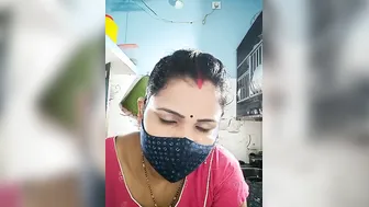 Curvy Indian Aunty Showing Off Body In Public Webcam Session