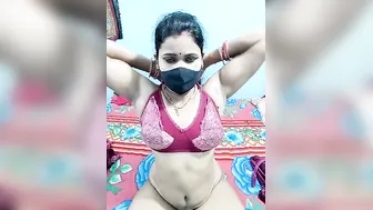 Early Morning Strip With Horny Desi Milf Showing It All Off