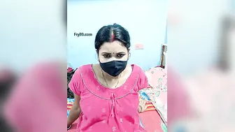 Naughty Indian Wife Getting Naked On Camera Late At Night