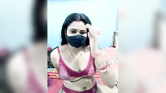 Naughty Indian Wife Getting Naked On Camera Late At Night