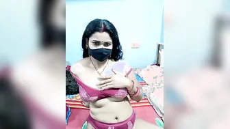 Naughty Indian Wife Getting Naked On Camera Late At Night