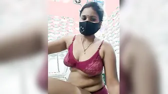 Curvy Indian Aunty Showing Everything While Husband Is Away Today