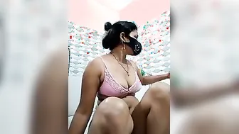 Horny Desi Milf Stripping Naked For Strangers Watching Her Show